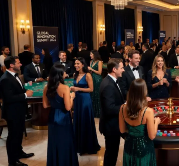 Elegancka gala firmowa z mobilnym kasynem SCI W.E.R